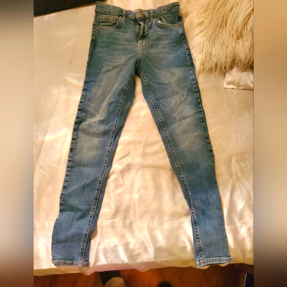 Topshop Size 28 Blue Skinny Jeans - Picture 1 of 3